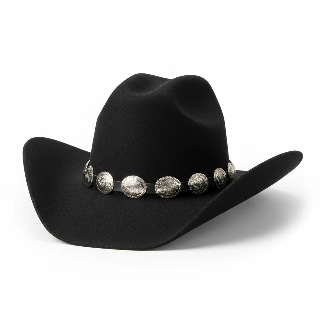Black Felt Cowboy Hat