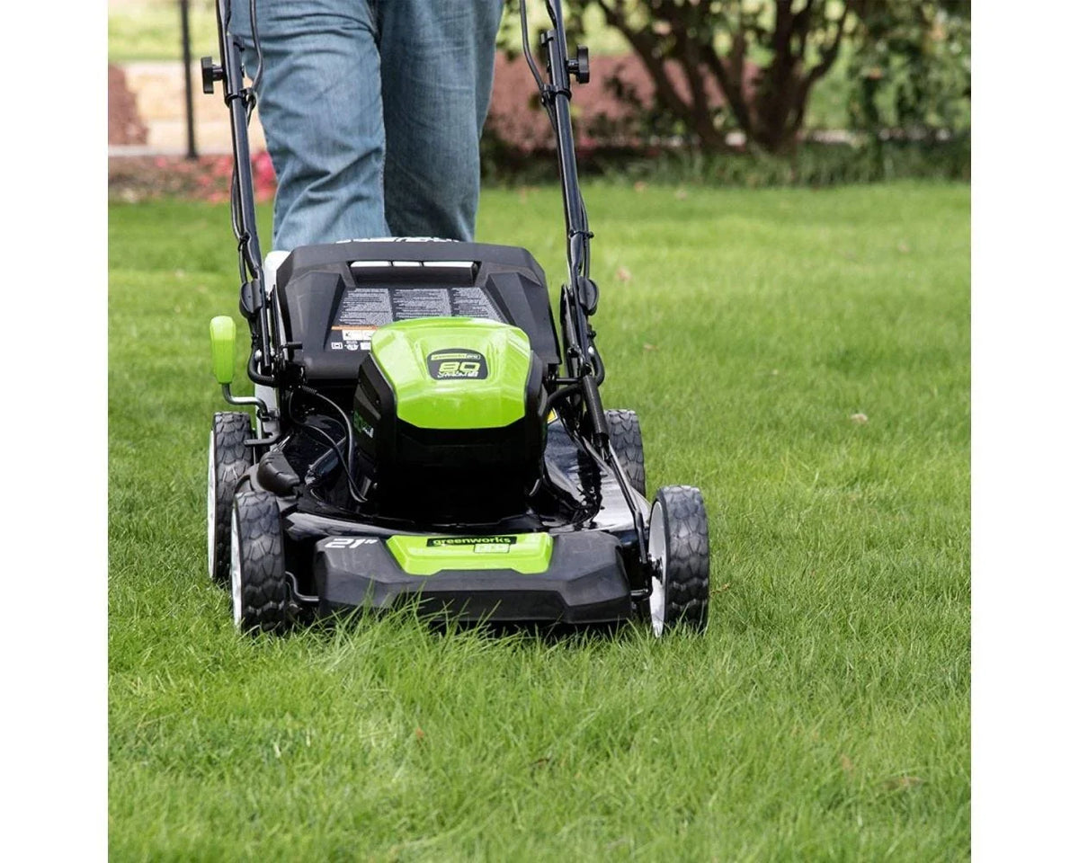 80V Battery-Powered Lawn Mower, 53 cm (21 inch), Self-Propelled, Brushless | Greenworks