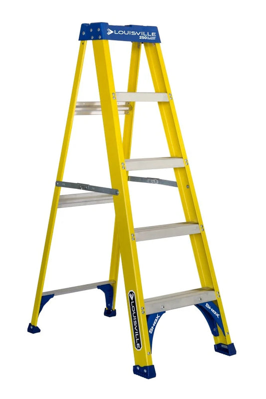 Louisville Ladder 5-Foot Fiberglass Step Ladder,250-Pound Load Capacity,Type I,FS2005