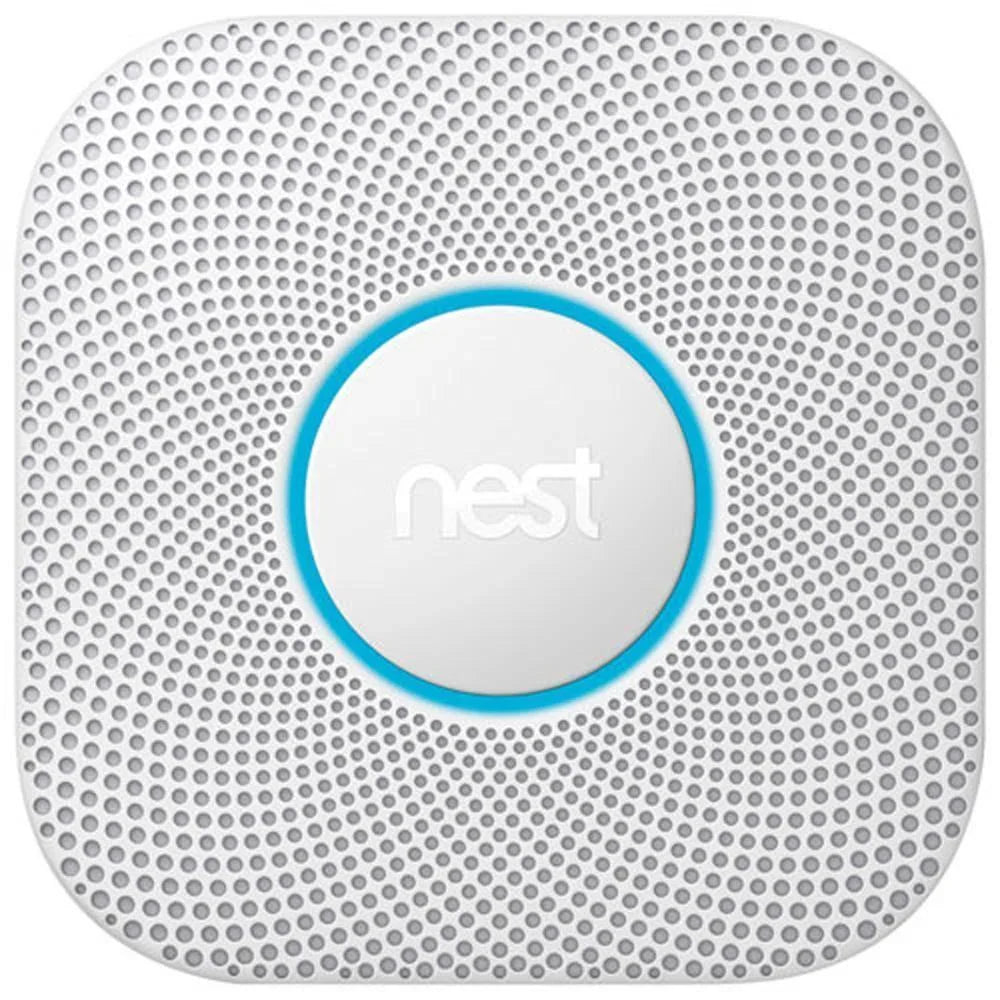 Google Nest Protect 2nd generation smoke and carbon monoxide detector with cable, voice alerts and smartphone notifications