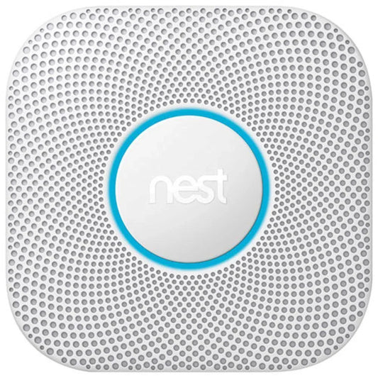 Google Nest Protect 2nd generation smoke and carbon monoxide detector with cable, voice alerts and smartphone notifications