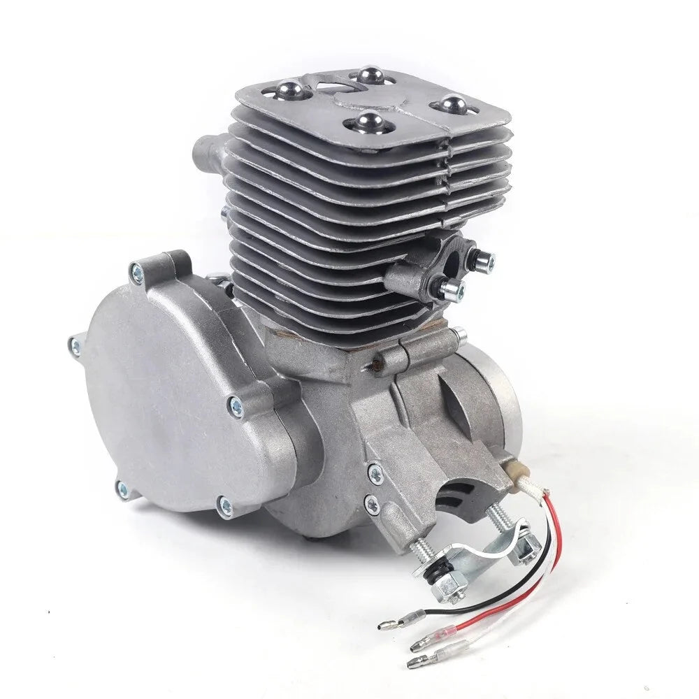 100cc Bicycle Gasoline Engine Set Full Bike Motor Kit Gas Motorized 2 Stroke Engine Set CDI Ignition Air-Cooling