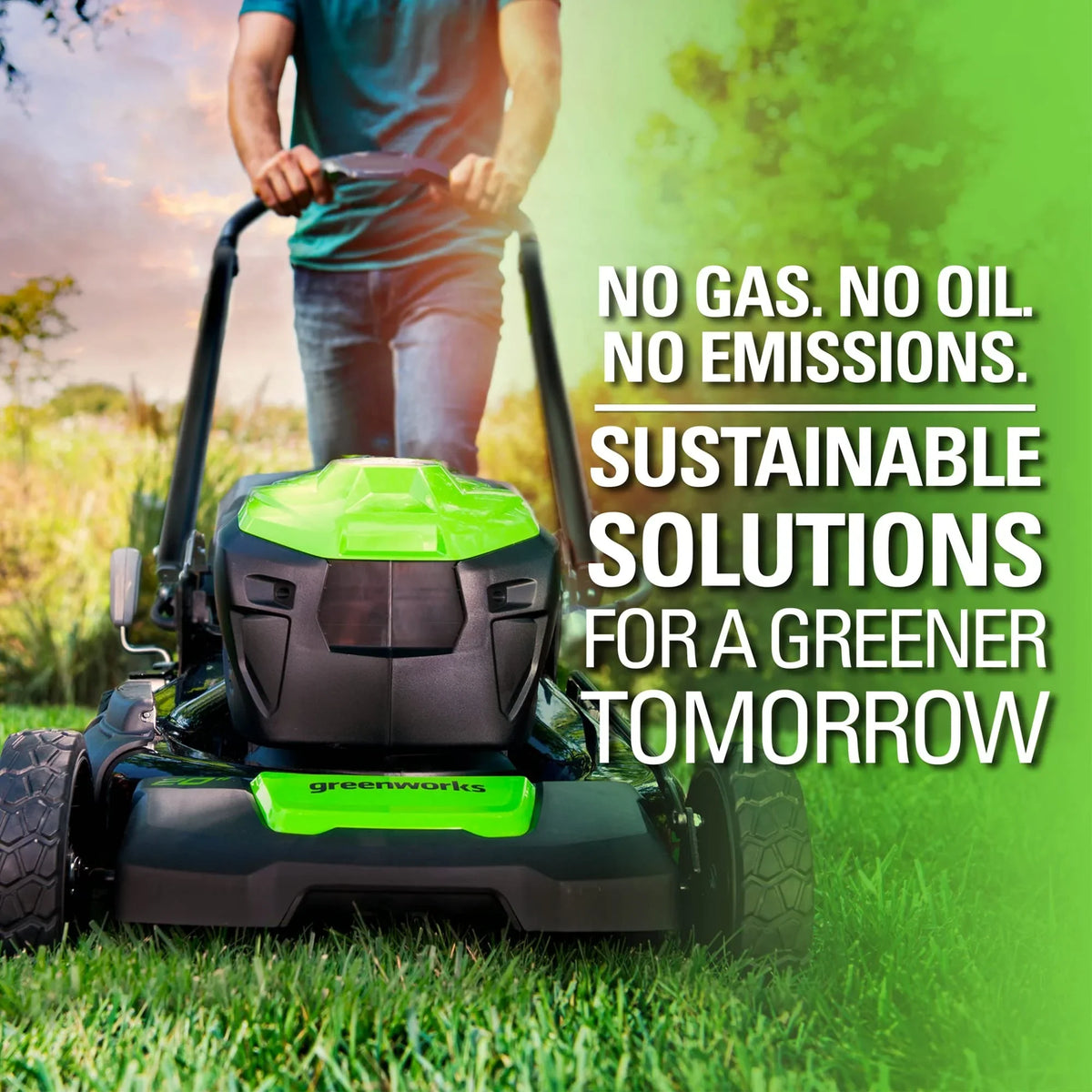 80V Battery-Powered Lawn Mower, 53 cm (21 inch), Self-Propelled, Brushless | Greenworks