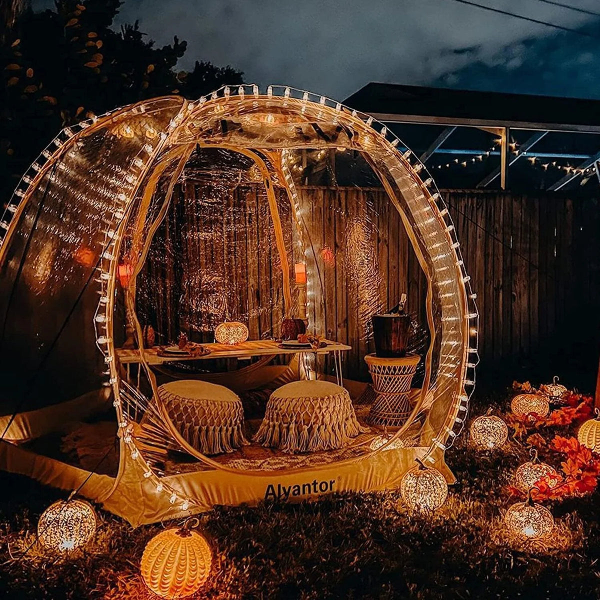 Alvantor Bubble Tent Pop Up Gazebo, 8-10 Person Igloo Dome Garden Patio Canopy Shelter