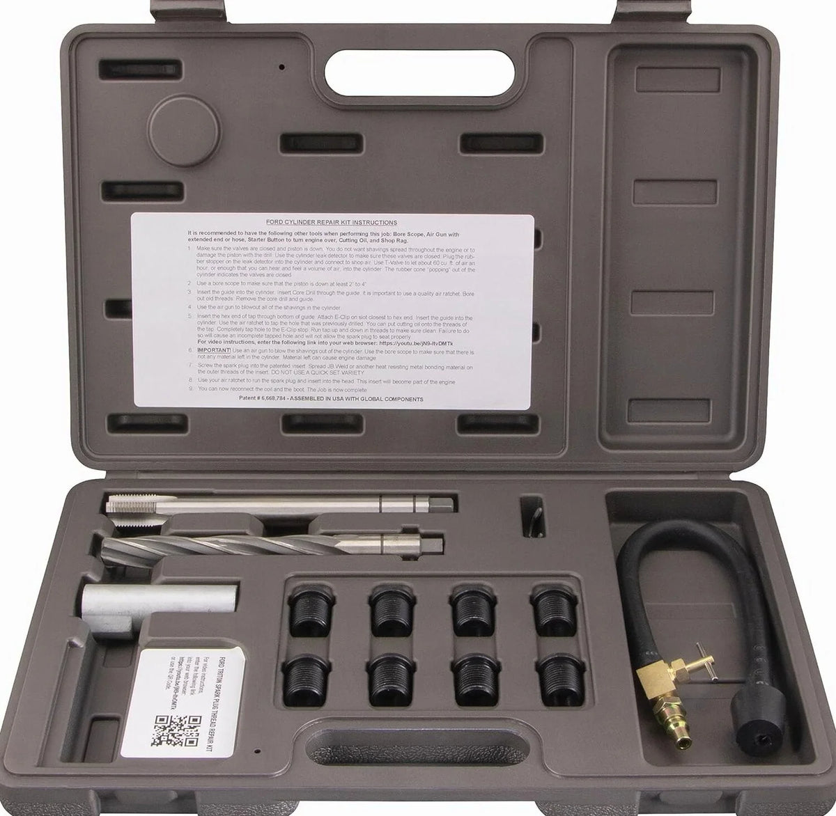 38900 Two Valve Ford Triton Tool Kit - Foolproof Repair System, Spark Plug Thread Repair Kit. Tools and Equipment
