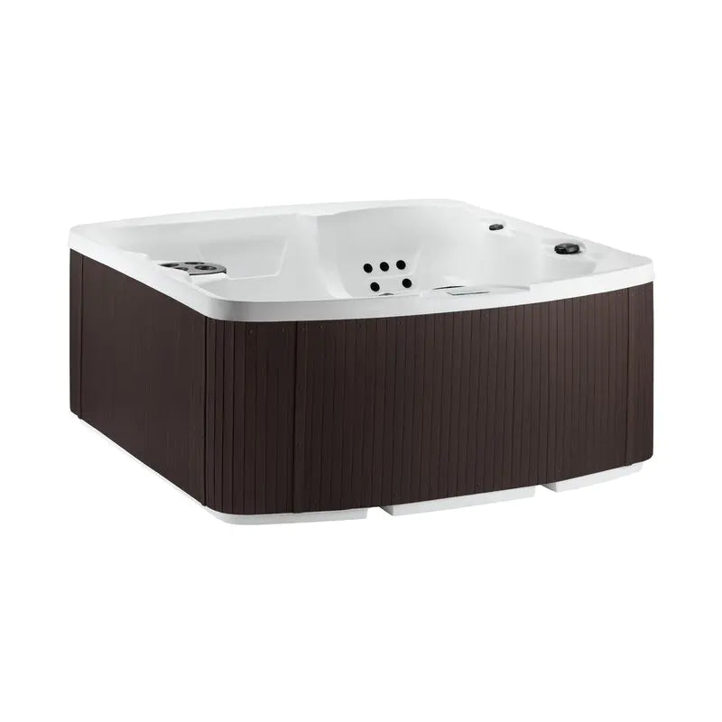 Lifesmart Spas 5 - Person 23 - Jet Rectangular Plug And Play Hot Tub with Ozonator in Espresso