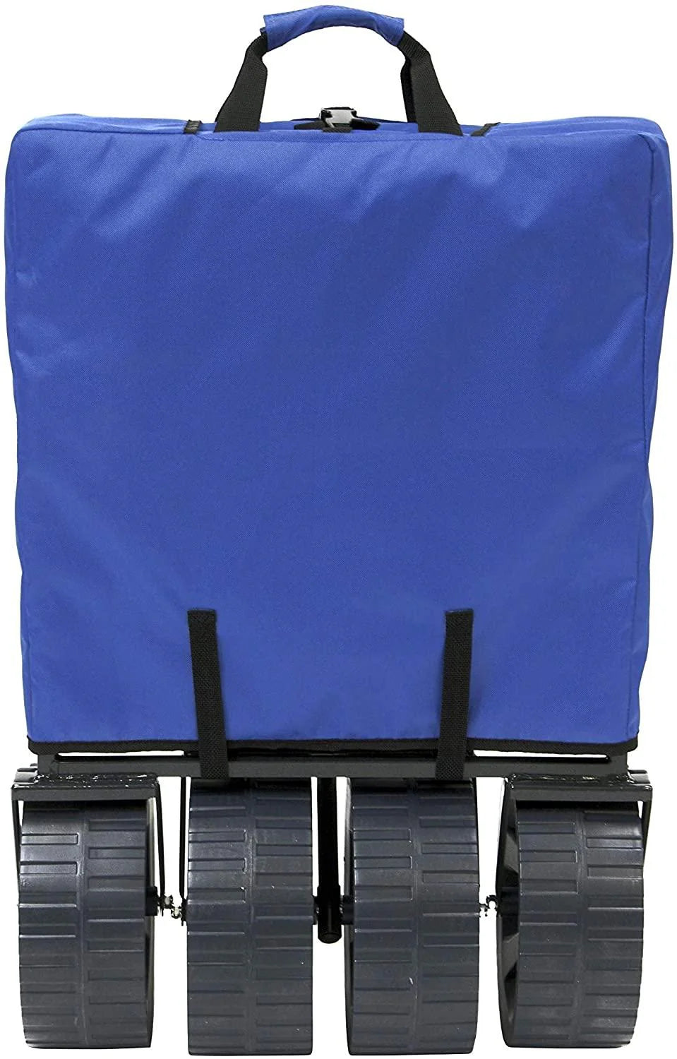 Mac Sports Heavy Duty Collapsible Folding All Terrain Utility Beach Wagon Cart Blue/Black
