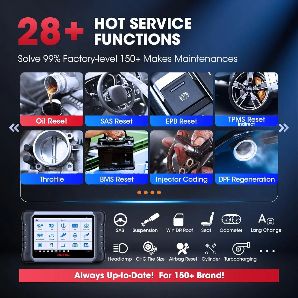 2024 Bidirectional Tool as MK808BT Pro MX808S M808Z, Function as MaxiCheck MX900, Active Test, All System Diagnose, Injector Coding.