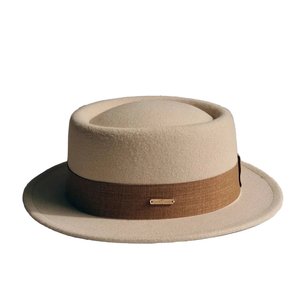 Costello Cotton Fedora Porkpie Hat