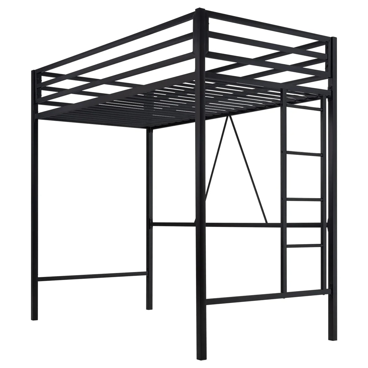 SHA CERLIN Junior Loft Bed Twin Size Heavy Duty Twin Bed Frame