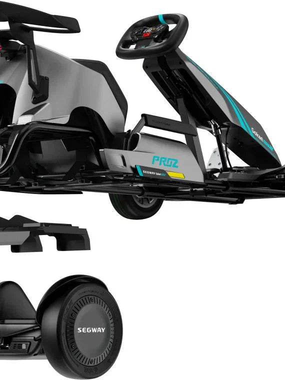 Segway – Go Kart Pro 2 w/15.5 mi Max Operating Range & 26.7 mph Max Speed – Gray