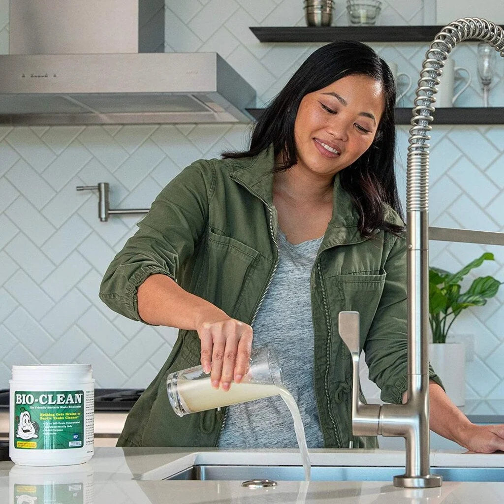 Bio-Clean Natural Drain Cleaner 2lb - Enzyme-Based, Eco-Friendly, 100 Treatments, Safe for Septic Tanks &amp; Grease Traps