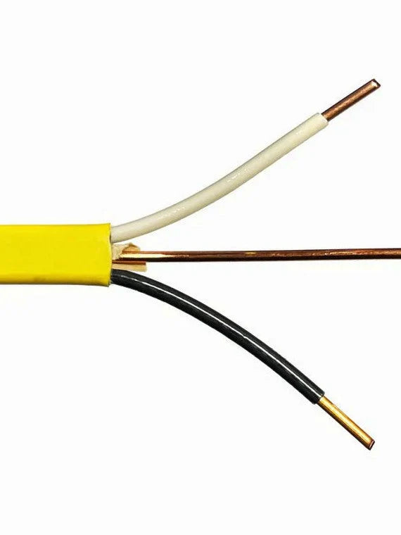 2025 Unbranded* 250-Ft Roll 12-2 AWG NM-B Gauge Indoor Electrical Copper Wire Ground Cable, WHITE (/2)