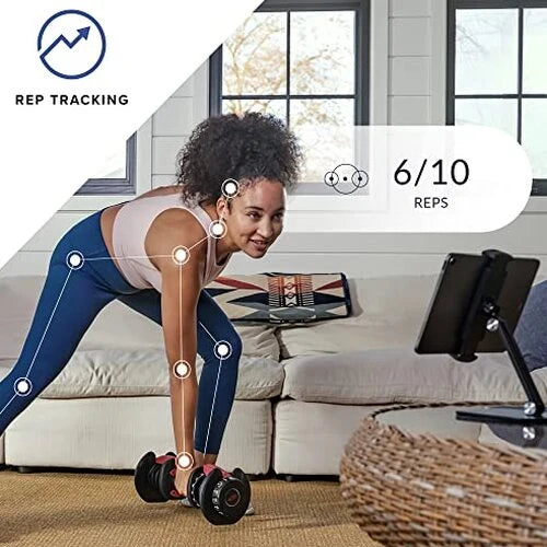 Bowflex SelectTech 552 Adjustable Dumbbells Pair - 5 to 52.5 lbs Weight Range, Replaces 15 Sets
