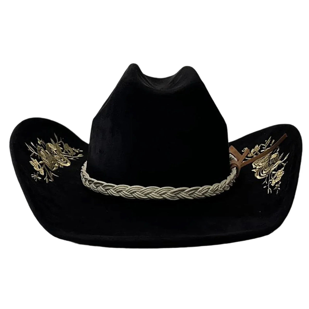 Dakota Floral Embroidery Suede Western Cowgirl Hat