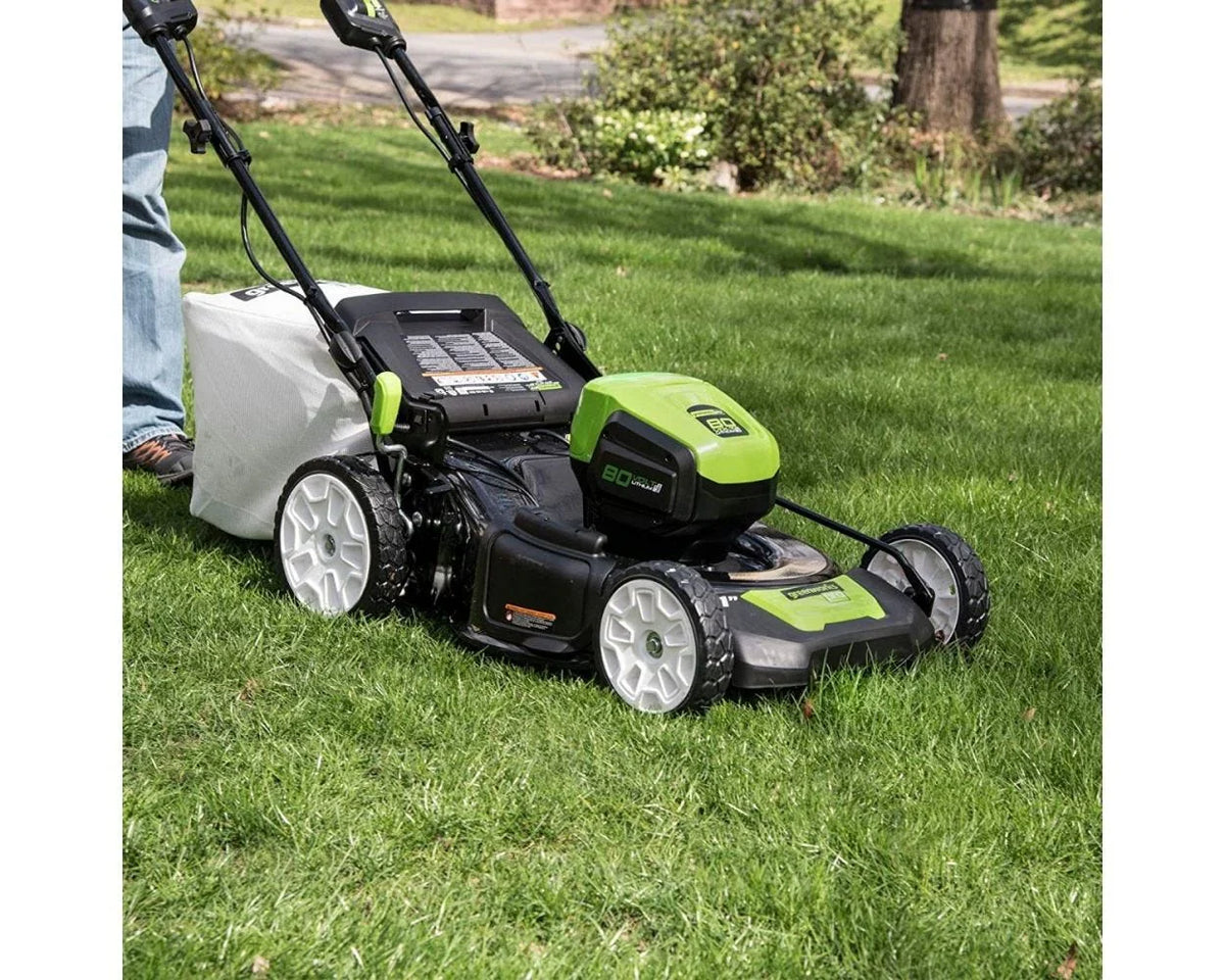 80V Battery-Powered Lawn Mower, 53 cm (21 inch), Self-Propelled, Brushless | Greenworks