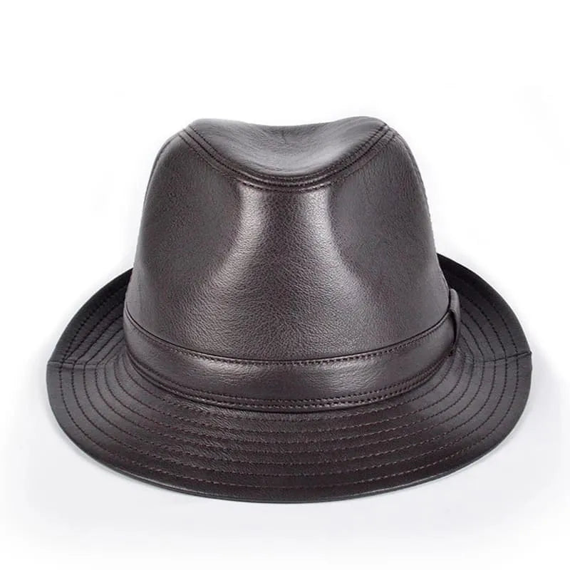 Ellington Genuine Leather Trilby Hat