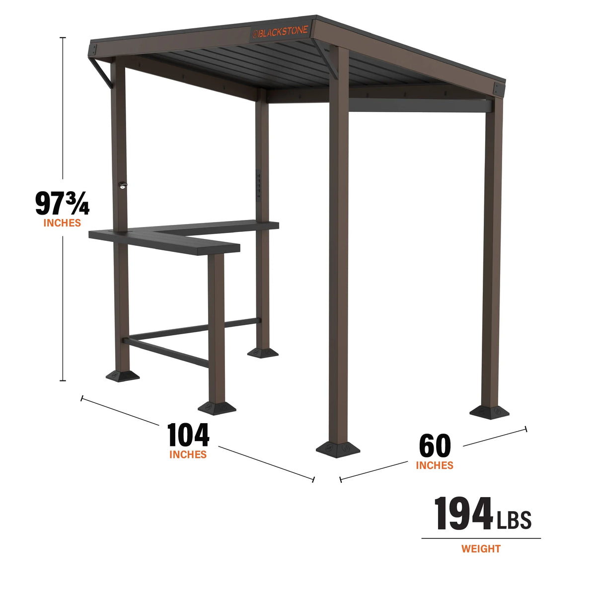 Blackstone 5' x 8' Outdoor Griddle/Grill Pavilion Grill Gazebo