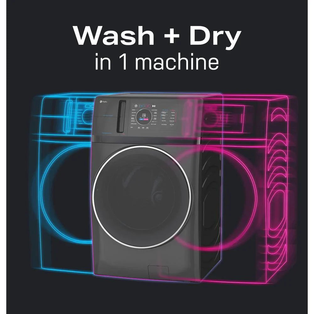 Profile 4.8 cu. ft. UltraFast combination washer-dryer with ventless heat pump technology in Carbon Graphite