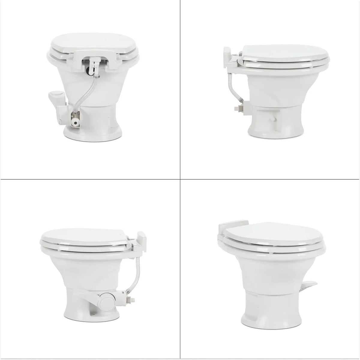 320 Series Standard Height RV Toilet - White
