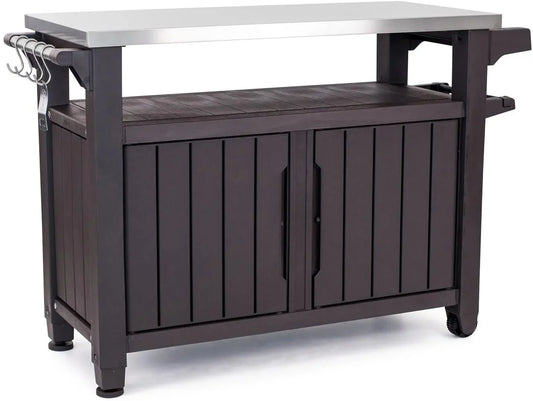Keter Unity XL Portable Outdoor Table and Storage