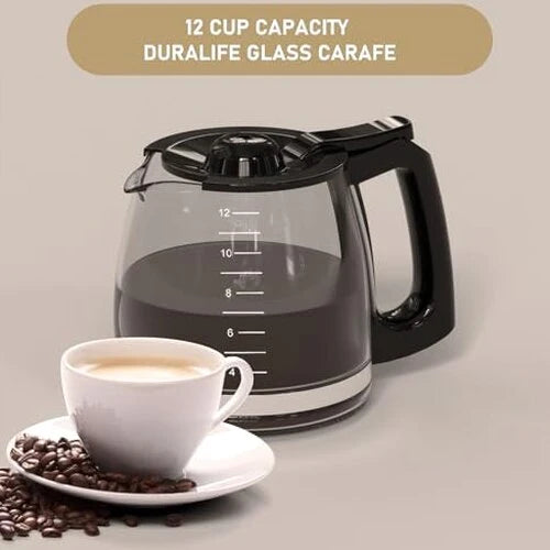 12-Cup Replacement Coffee Carafe Compatible with Hamilton Beach Coffee maker Pot 49902, 49915, 49905C, CM4309, 49317, 49467, 49611, 49904, 49934, 46230, 46290, 46293, 46294, 46299